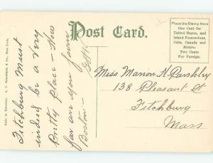 Divided-Back BRIDGE SCENE Indianapolis Indiana IN H8985