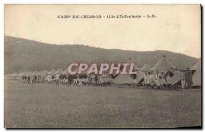 Old Postcard Army Camp Chibron 112th d & # 39infanterie
