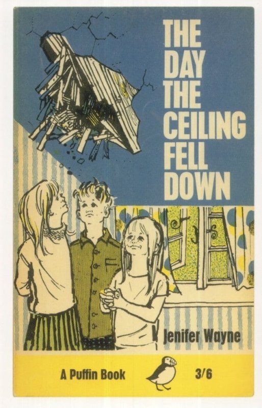 The Day The Ceiling Fell Down 1966 Puffin Book Postcard