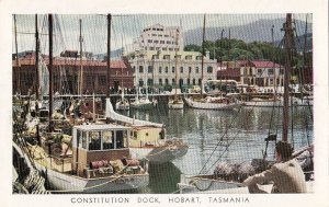 Postcard Constitution Dock Hobart Tasmania Australia