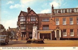 uk11447 edith cavel memorial and maids head hotel  norwich  uk