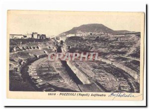 Italy Italia Pozzuoli (Napoli) Old Postcard Anfiteatro (amphitheater)