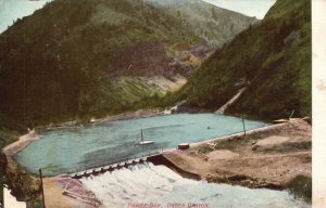 Vintage Postcard 1910's Power Dam Ogden Canyon Waterfront Mountains Utah UT