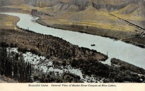 Idaho ID   SNAKE RIVER CANYON At BLUE LAKES Bird's Eye View   ca1910's Postcard