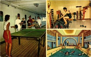 CPA AK Life on Board the M.S. Italia - Home Lines SHIPS (911828)