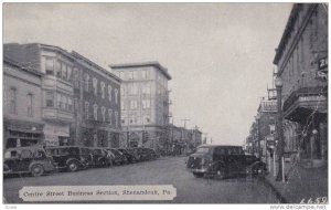 Centre Street, Business Section, Shenandoah, Pennsylvania, PU-1940