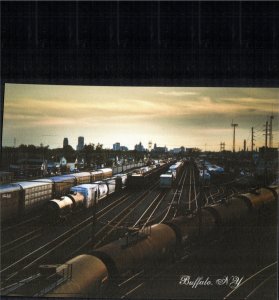 Gallery Quality, The Train Yards of Buffalo, New York Postcard