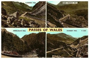 Passes of Wales LLanberis Nant Francon Aberglaslyn & Sychnant Pass Postcard