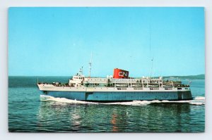 MV Bluenose Ferry at Bar Harbor Dock Maine ME  UNP Chrome Postcard E16