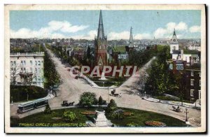 Old Postcard Thomas Circle Washington D C.