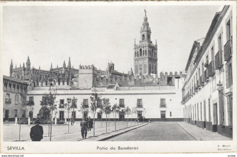 RP: SEVILLA , Spain , 1955 ; Patio de Banderas