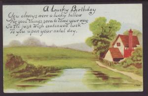 A Lucky Birthday,Scene Postcard