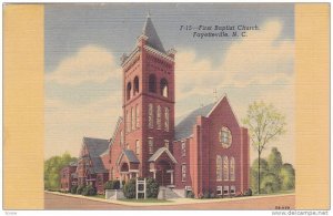 Exterior,  First Baptist Church,  Fayetteville,  North Carolina,   PU_30-40s