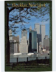 Postcard The World Trade Center from Brooklyn, New York