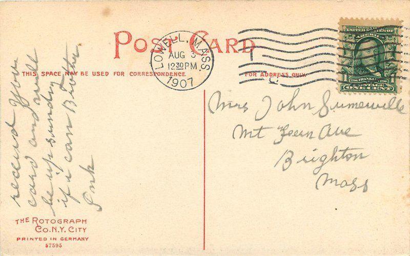 1907 Westord Academy Massachusetts Rotograph postcard 8269