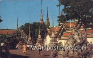Wat Po, Reclining Buddha Temple Bangkok Thailand Postal Used Unknown 