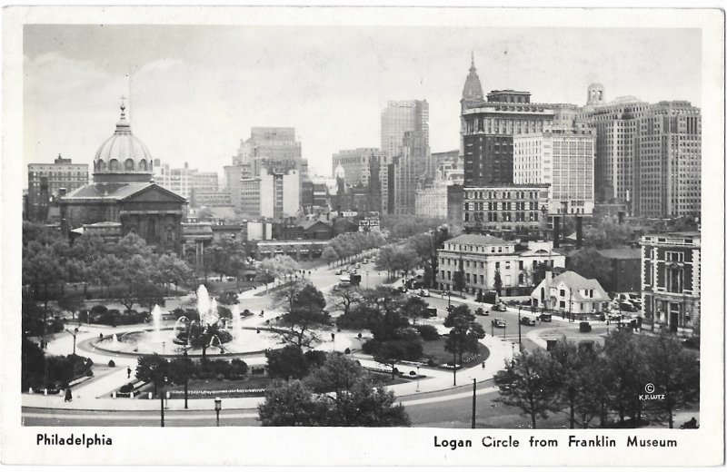 Logan Circle From Franklin Museum Philadelphia Pennsylvania