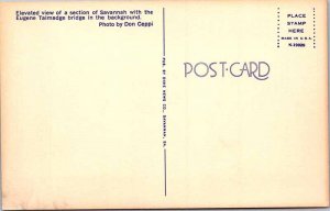 Postcard BRIDGE SCENE Savannah Georgia GA AN7798