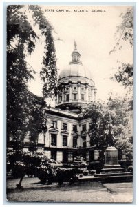 c1930's State Capitol Statue Atlanta Georgia GA Unposted Vintage Postcard