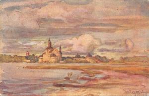 B95103 prins eugen sweden svenska roda korset painting postcard