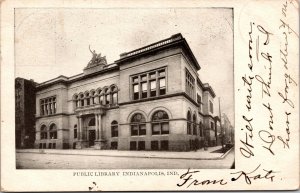 Postcard Public Library in Indianapolis, Indiana~138161