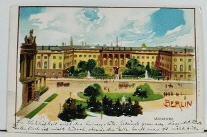 Germany Berlin Universitat (University) 1907 Postcard L19