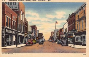 LPD64  Ohio Postcard: Barberton, Tuscarawas Ave