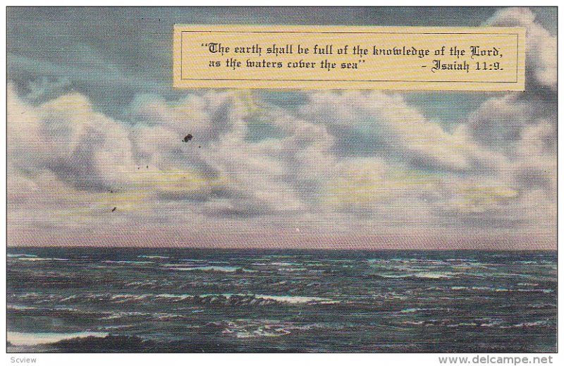 Picture of the Sea, Isaiah 11:9 Cited, 30-40's