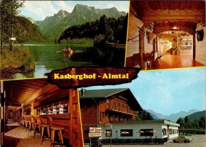 Muhldorf, Austria   KASBERGHOF-ALMTAL  Restaurant & Boating  4X6 Postcard