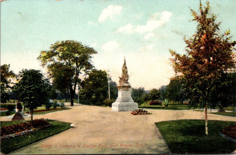 Indiana Fort Wayne Entrance To Lawton Park