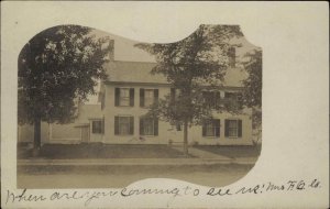 Home - Pittsfield New Hampshire NH Cancel 1906 Used Real Photo Postcard