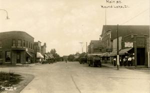 IL - Round Lake. Main Street circa 1920.  *RPPC