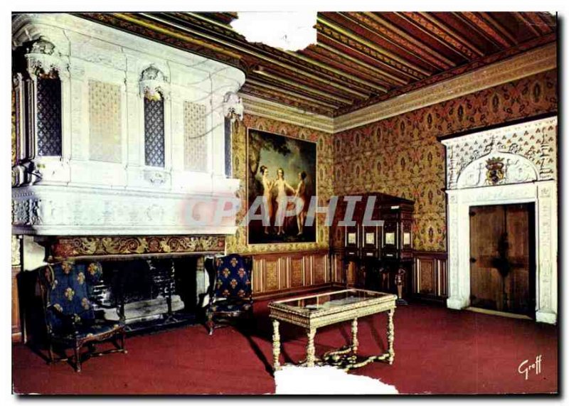 Postcard Modern Castles of Chenonceau Loire Indre et Loire Chamber of Francis...