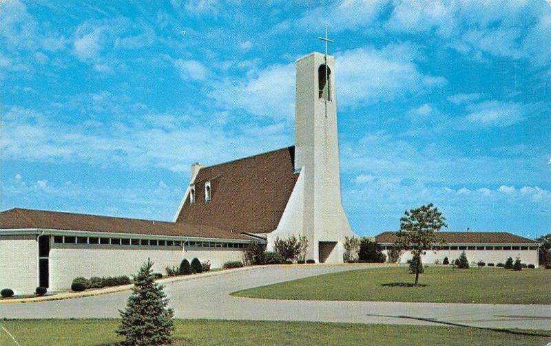 Sycamore, IL Illinois  SALEM LUTHERAN CHURCH   DeKalb County  Chrome Postcard