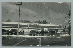 RIVER EDGE NJ FOODTOWWN VINTAGE REAL PHOTO POSTCARD RPPC