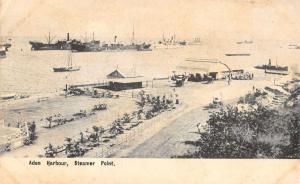 Aden Harbour Yemen Steamer Point Harbor View Antique Postcard K10054