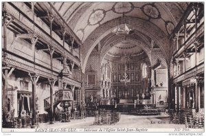 Interieur de l'Eglise Saint Jean Baptiste, Saint Jean De Luz, France, 1909 PU