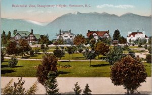 Vancouver BC Shaughnessy Heights Residential View British Columbia Postcard H61