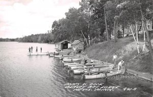 Boats and Dock - Nevis, Minnesota MN Postcard