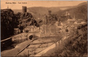 Luxembourg Esch-sur-Sûre Les Ruines Postcard 09.12
