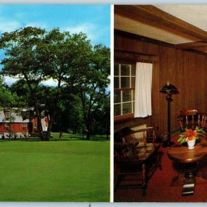 c1970s Intervale, NH Old Field House Motor Lodge Motel Oversized Postcard Vtg 3S