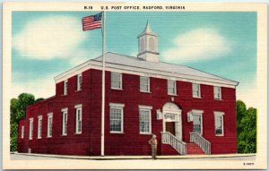 Postcard - United States Post Office - Radford, Virginia