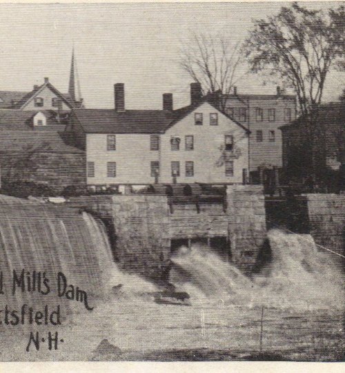 Undivided Back Postcard UDBP Pittsfield Mills Dam New Hampshire Very Old