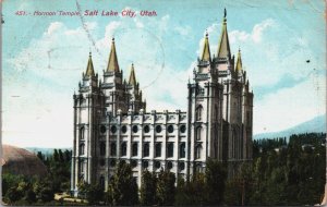 Mormon Temple Salt Lake City Utah Vintage Postcard C180
