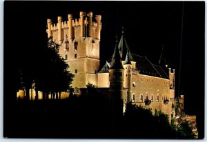 The Alcázar (castle), Principal façade, Nocturnal sight - Segovia, Spain