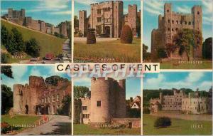 Postcard Modern Castles of Dover Kent Hever Rochester Tonbridge Allington Leeds