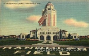 Administration Building Randolph Field, TX USA Airport 1948 postal used 1948