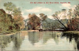 Maine Augusta Old Mill Stream & Mill Bond Brook