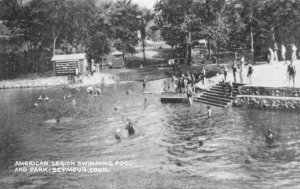 Seymour Connecitcut American Legion  Swimming Pool Vintage Postcard AA74802