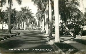 FL, Palm Beach, Florida, Royal Palm Way, L.L. Cook No. K130, RPPC